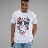 3D Jnglst Clothing Lions White T-Shirt