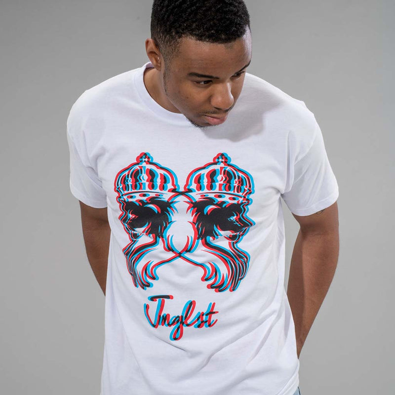 Jnglst 3d Lion White T-Shirt