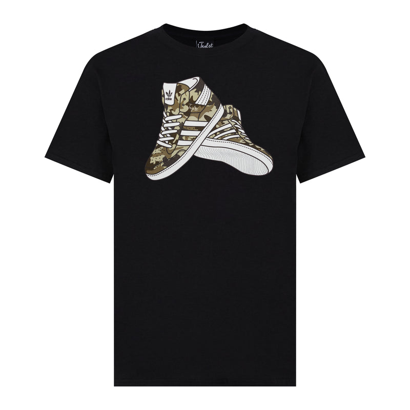 Black Junglist Trainers T-Shirt