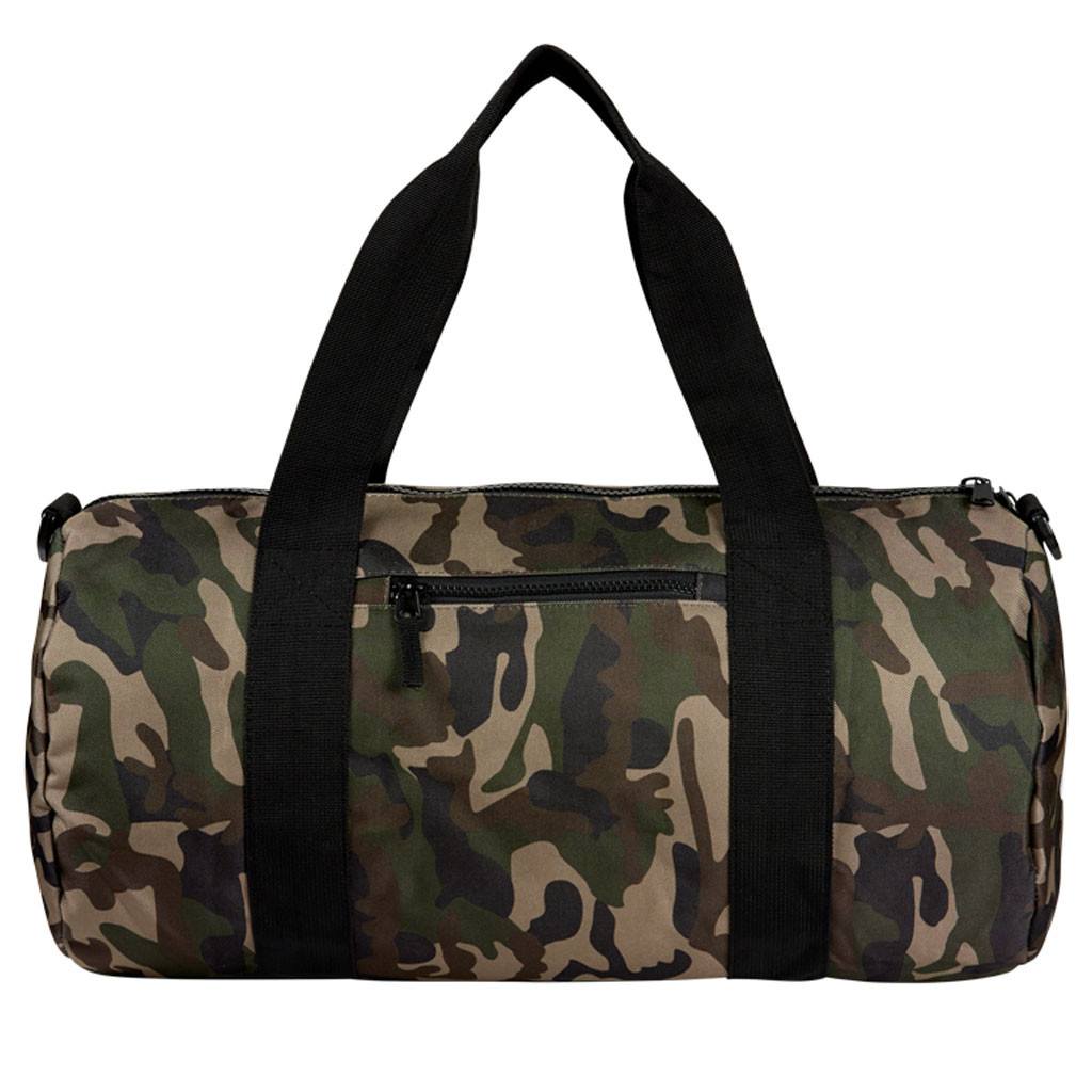 Camouflage Barrel Bag