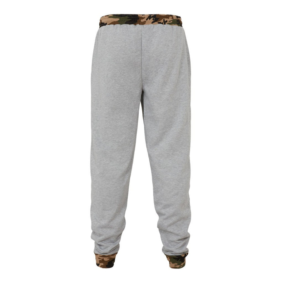 Grey Junglist Joggers with Camo Detail