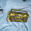 Light Blue Junglist Ghetto Blaster Camo T-Shirt
