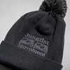Aerosoul Clothing's Pom Pom Junglist Movement beanie close up