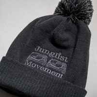 Aerosoul Clothing's Pom Pom Junglist Movement beanie close up