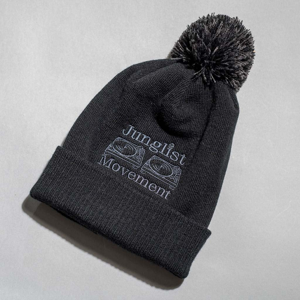 Black Junglist Movement Beanie for Drum and Bass heads