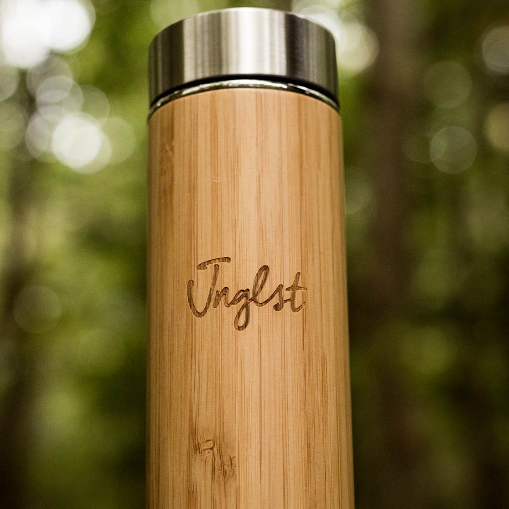 Bamboo Flask for Coffee or cold drinks by Junglist Clothing