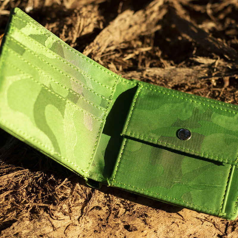 Light Green Camo Wallet for Junglists