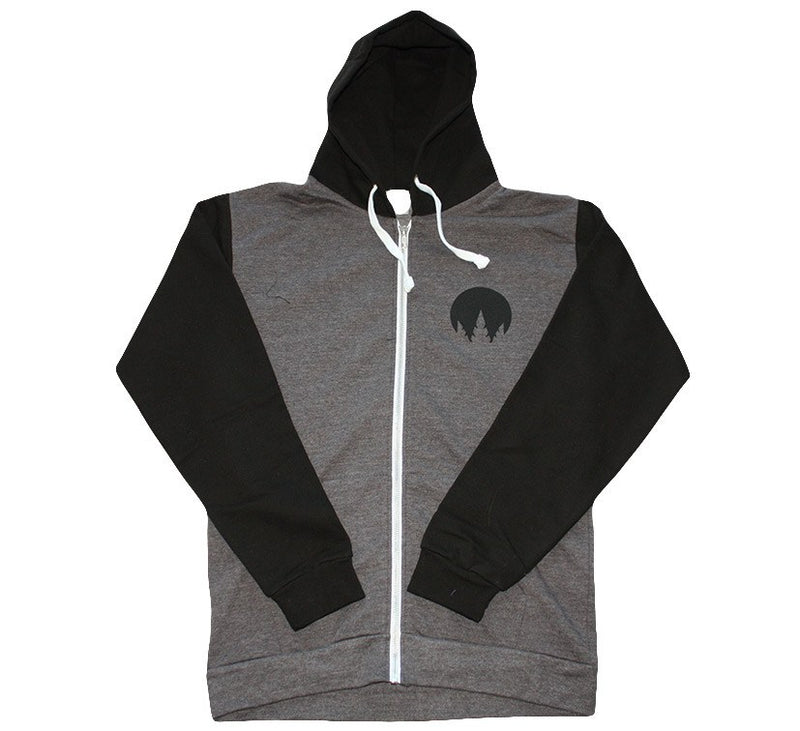 Playaz Grey Zip Hoody Front