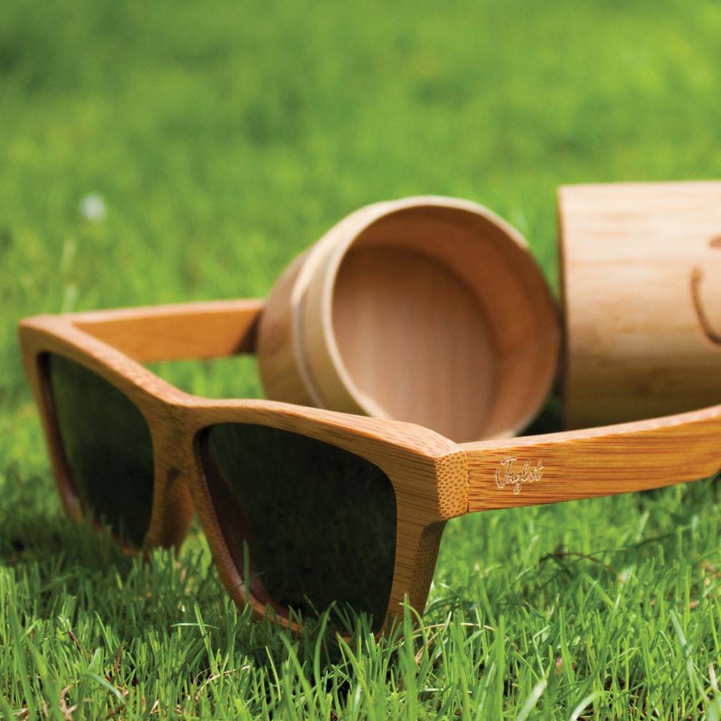 Grey Sunglasses by Junglist Clothing Made from Bamboo