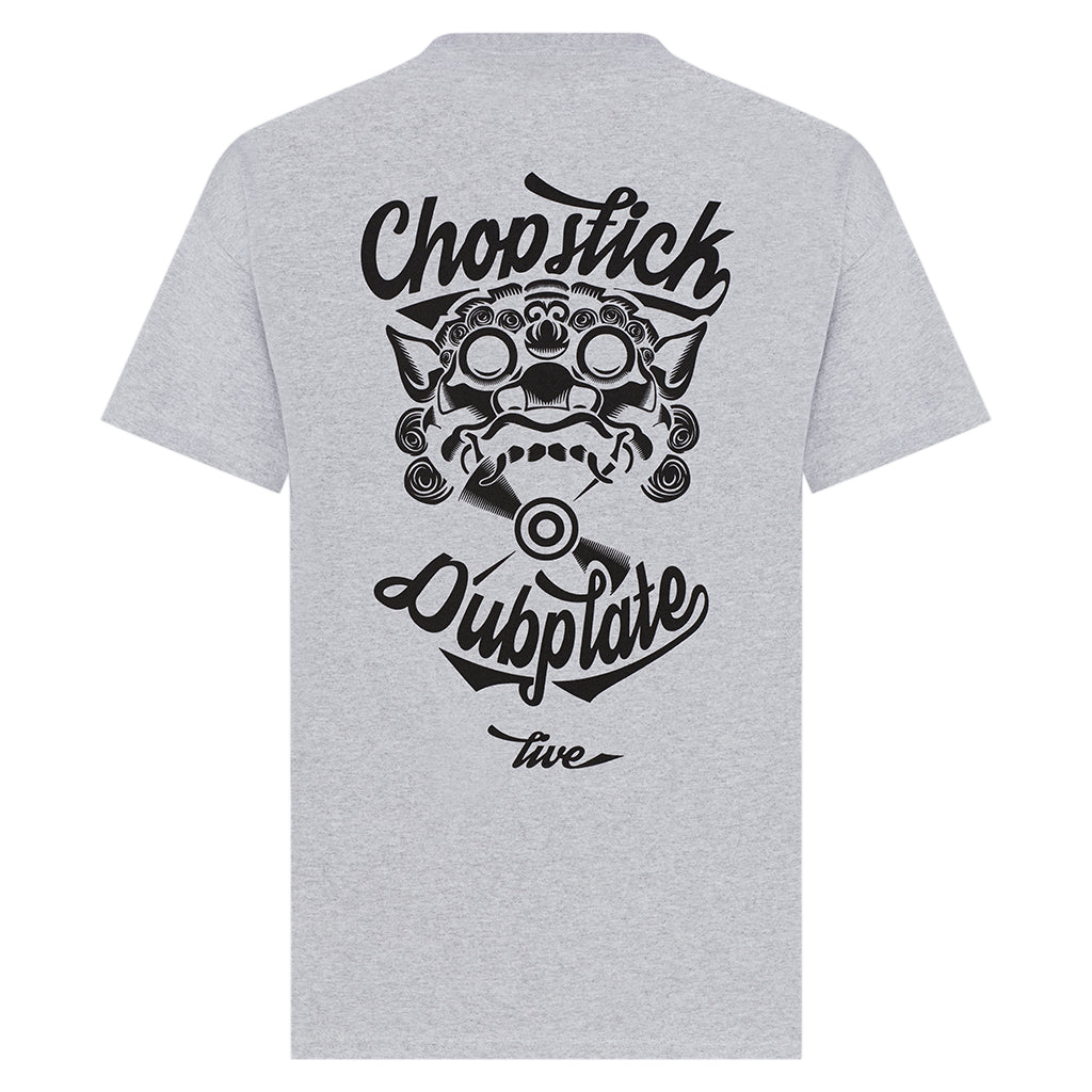 Chopstick Dubplate Tee in Grey from back