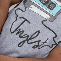 Close up of Mixtape Grey T-Shirt