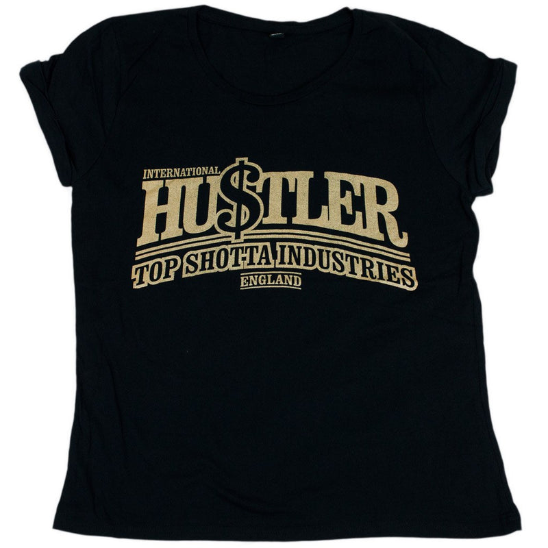 Hustler Gold Roll Sleeve top