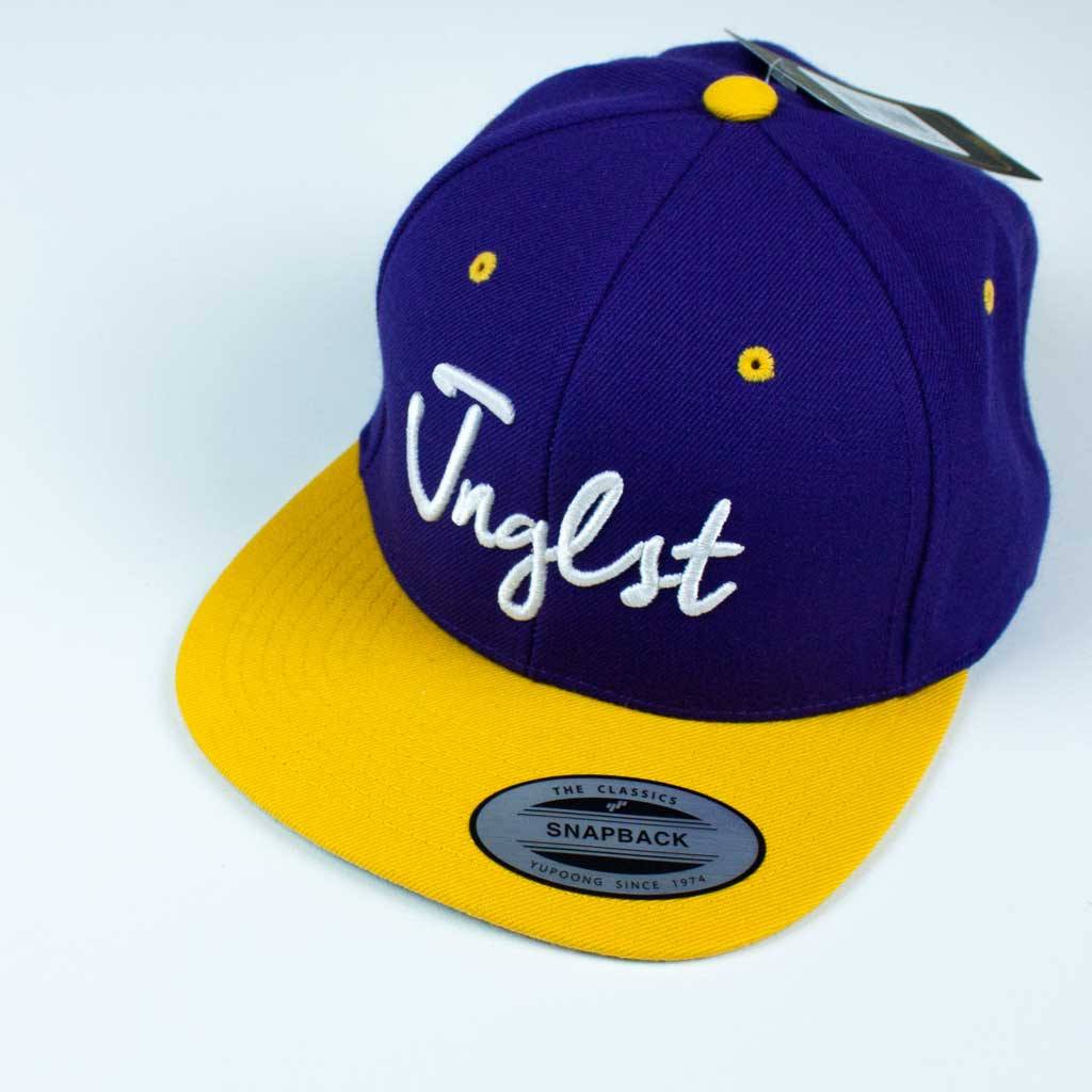 Purple Yellow 3d embroidered JNGLST Snapback