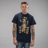 Navy 3 Monkeys Junglist T-Shirt