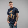 Navy 3 Monkeys T Shirt for Junglists