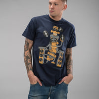 Speak No Evil Monkeys Navy Tee