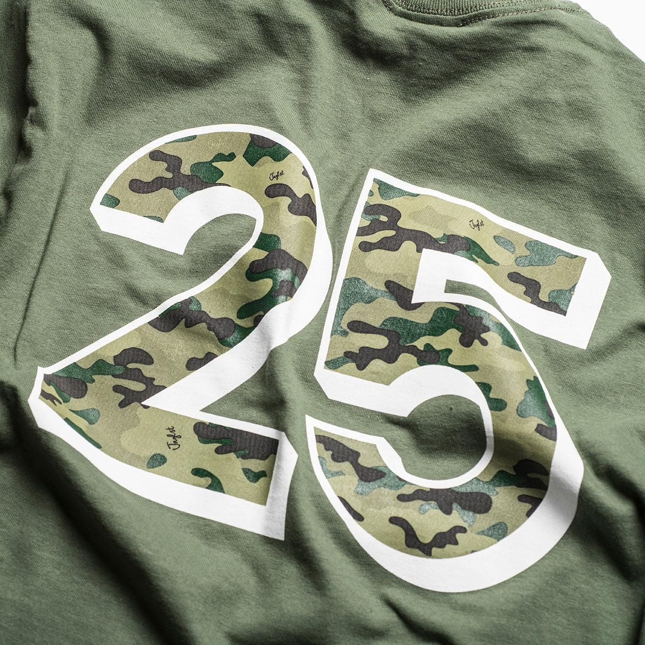 Green 25 Camouflage design Close up