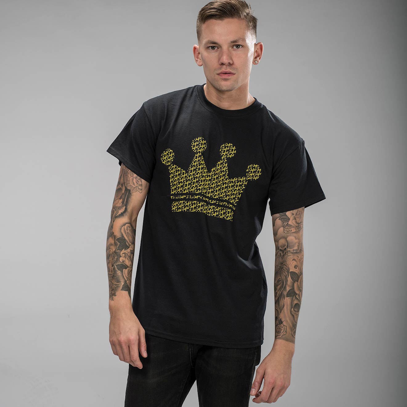 Junglist Crown T-Shirt in Black