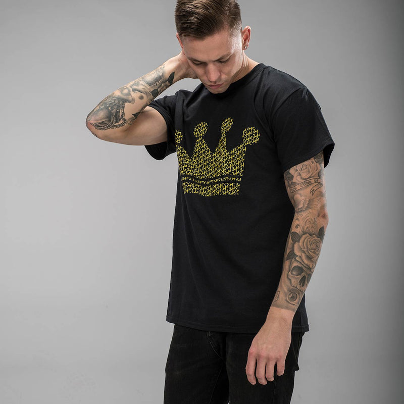 Black and Yellow Junglist Crown Tee