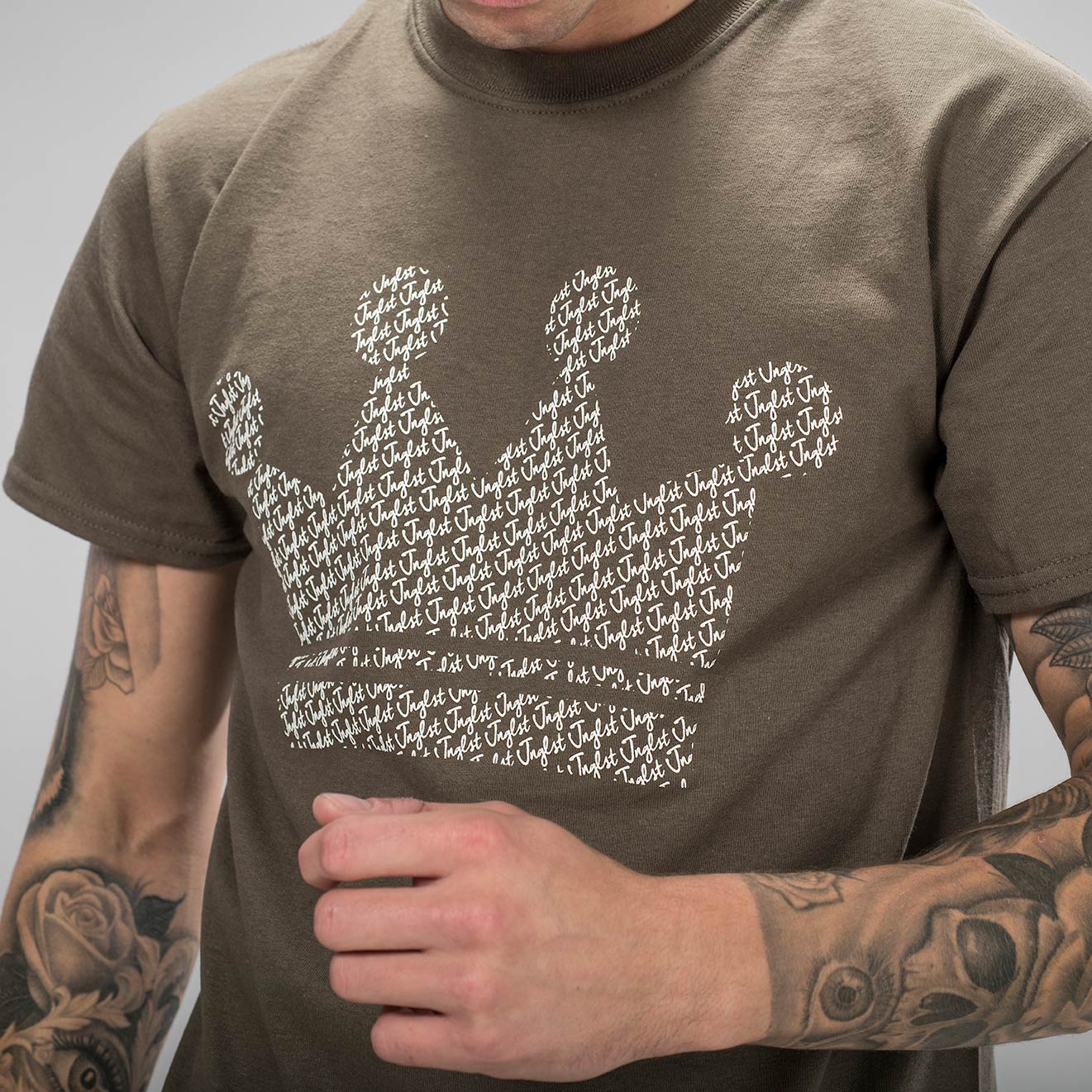 Close up of Junglist Crown T-Shirt design