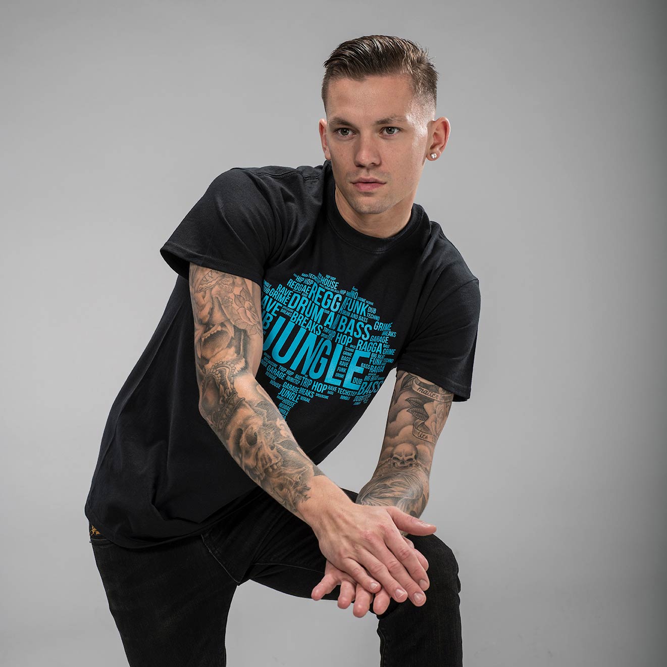 Blue ink Junglist Roots Tee