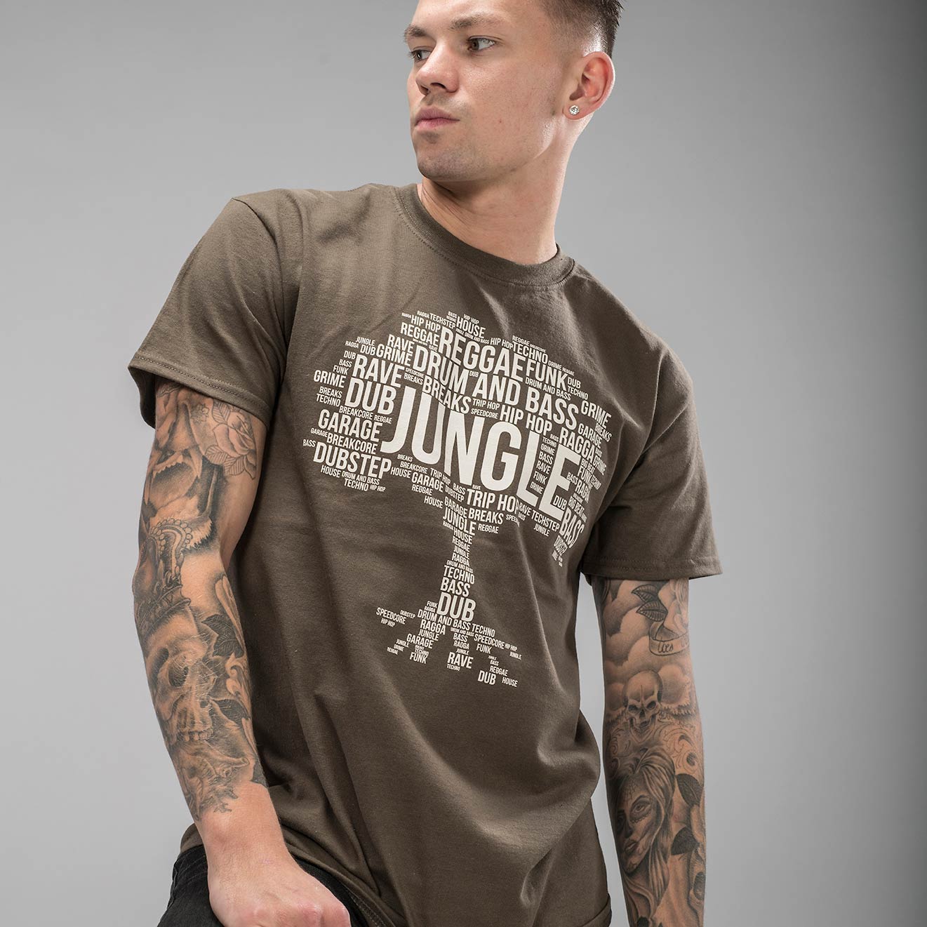 Olive Jungle Roots T-Shirt
