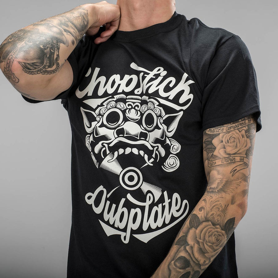 Chopstick Dubplate Black T-Shirt from Front