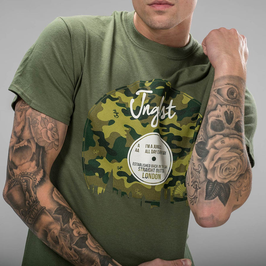 London Camo Vinyl Green T-Shirt
