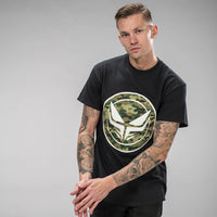 Dread Records Camo Logo on Black T-Shirt