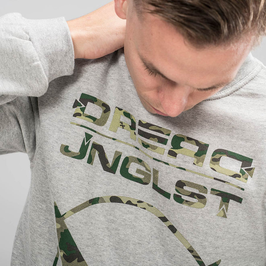 Dread Recordings Camo Sweatshirt by Jnglst Clothing