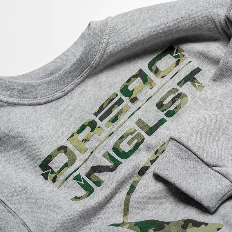 Close Up of Dread Jnglst Collab Sweatshirt