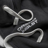 Dread Jnglst Logo Close up on Dread Clothing Hoodie