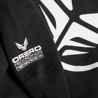 Detail on Sleeve of Black Dread Recordings Hoodie