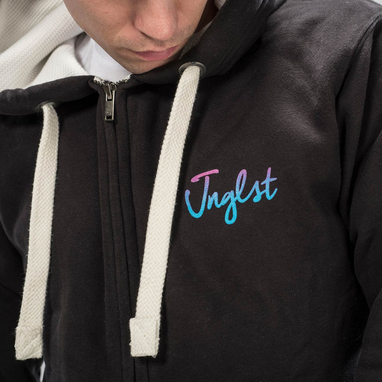 Front of our Junglist Hoodie Fader Design