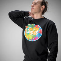 Junglist Clothing Hawaiian Flowers Sweatshirt in Black