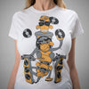 The 3 Junglist Rave Monkeys T Shirt for Women in White