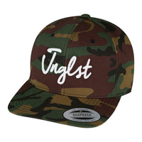 Jnglst 3D Embroidered Camo Snapback Baseball Cap - White Background