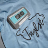 Mixtape Light Blue T-Shirt for Drum and Bass ravers