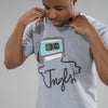 Grey Mixtape Junglist T-Shirt on Model