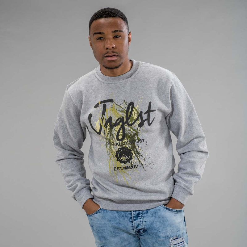 Grey Paint Splatter Sweatshirt