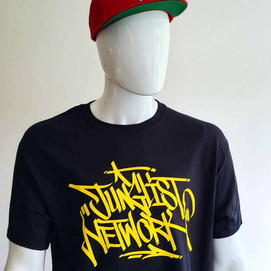 Junglist Network Tag - Yellow on Black