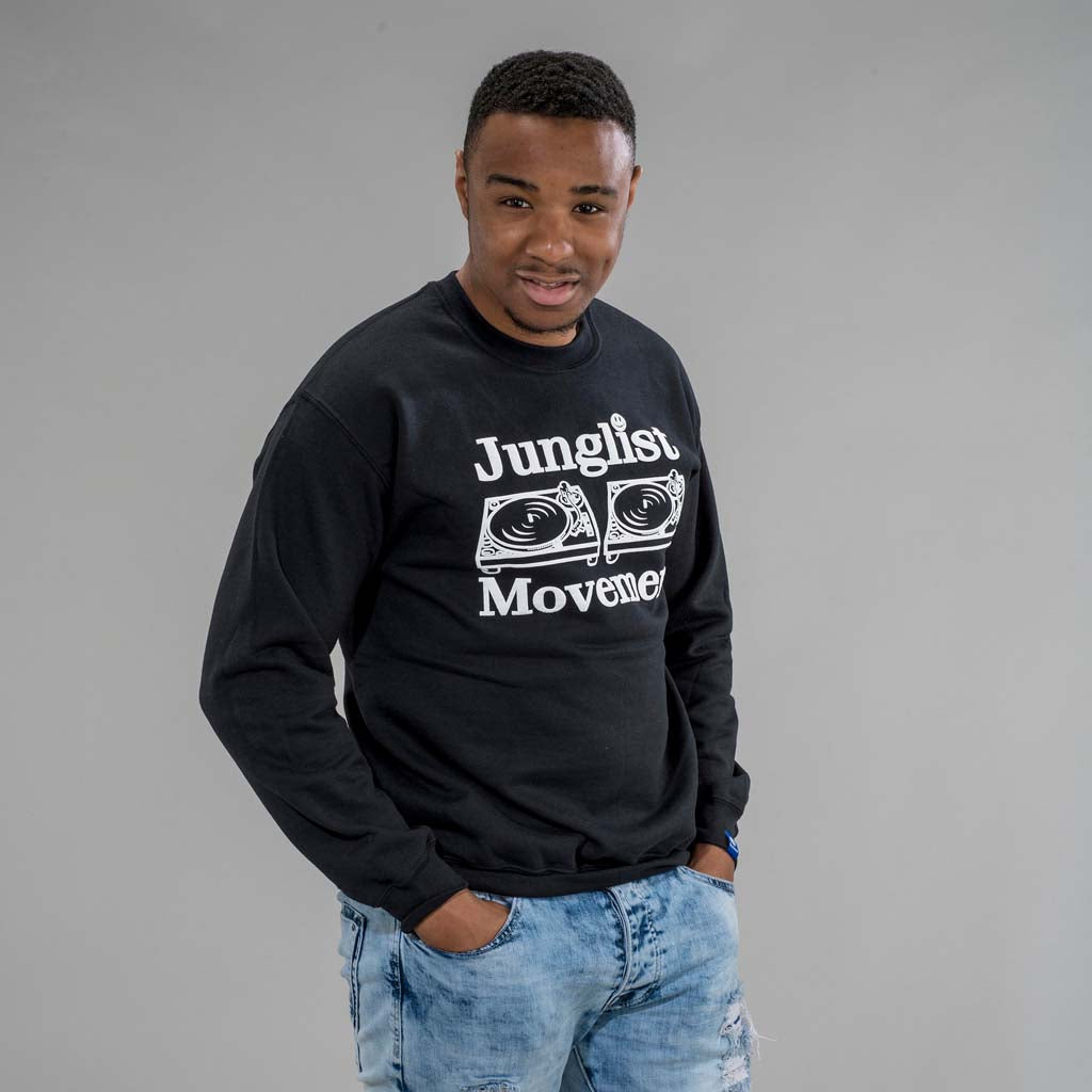 Junglist Movement Black Sweatshirt from Aerosoul