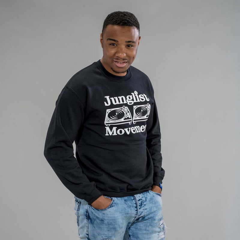 Junglist Movement Black Sweatshirt from Aerosoul
