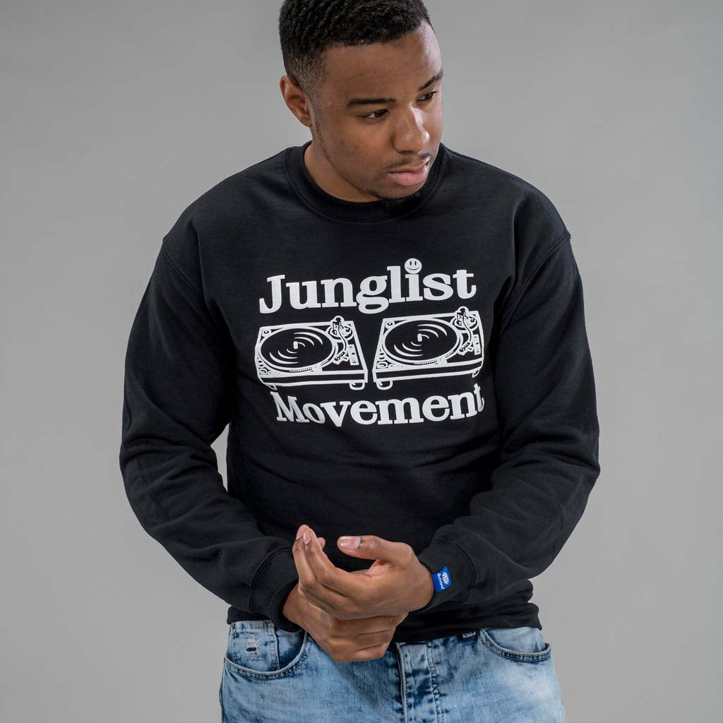 Junglist Movement Sweatshirt in Black