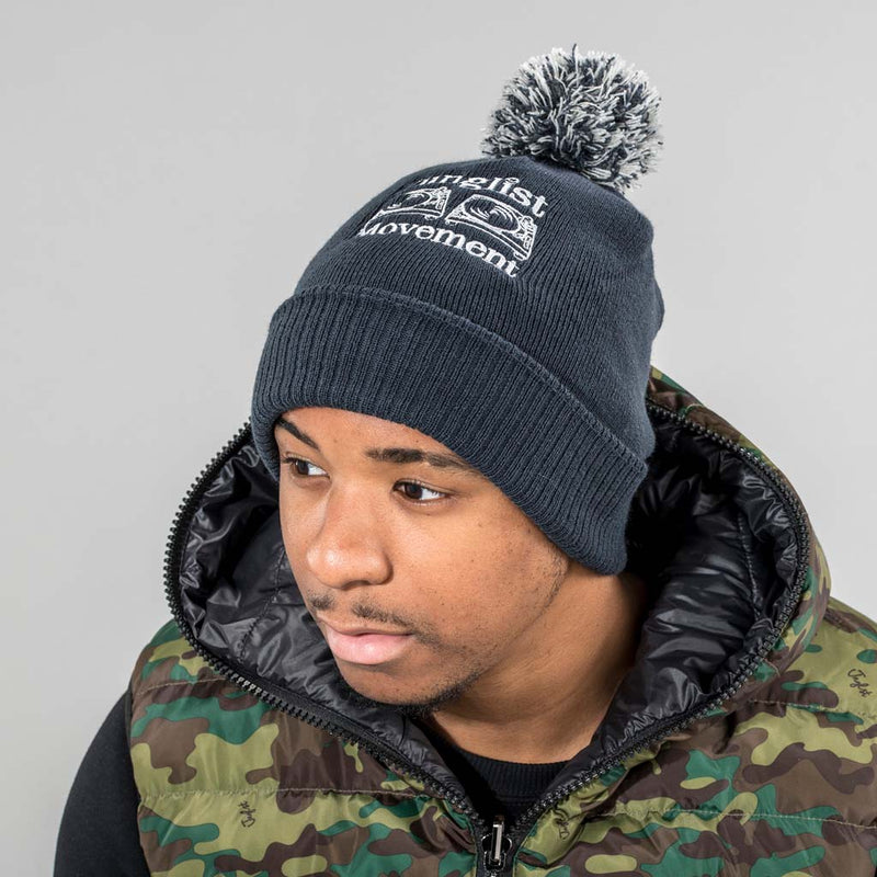 Navy Junglist Movement Beanie