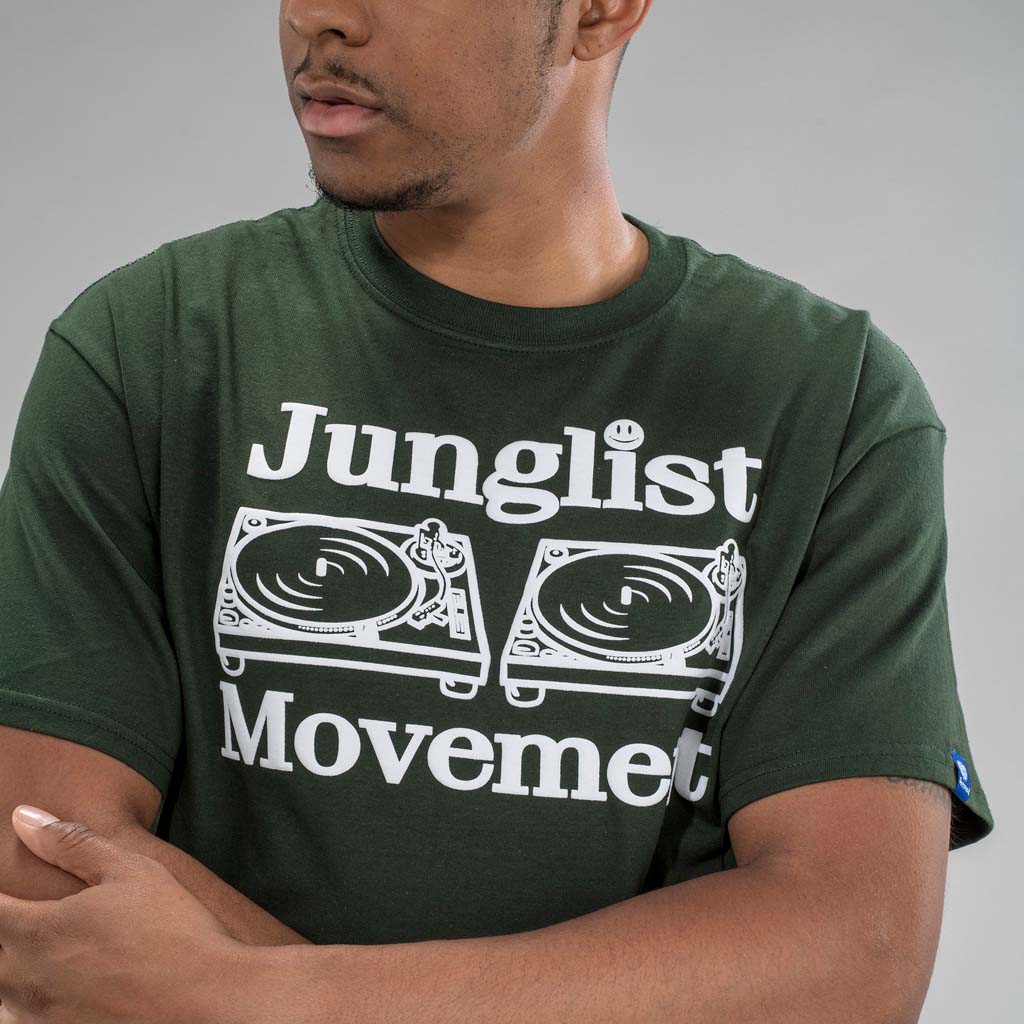 Dark Green Junglist Movement T-Shirt for Junglists