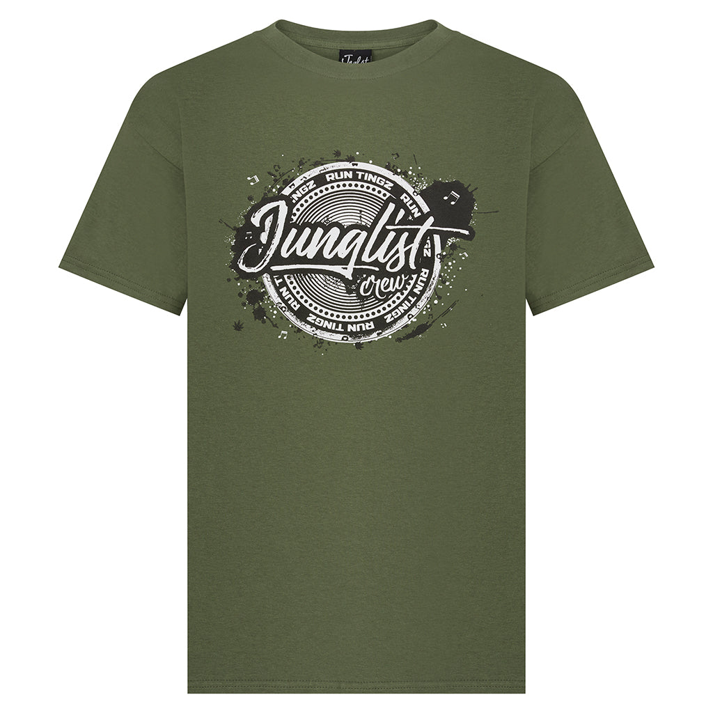 Junglist Crew Green T-Shirt
