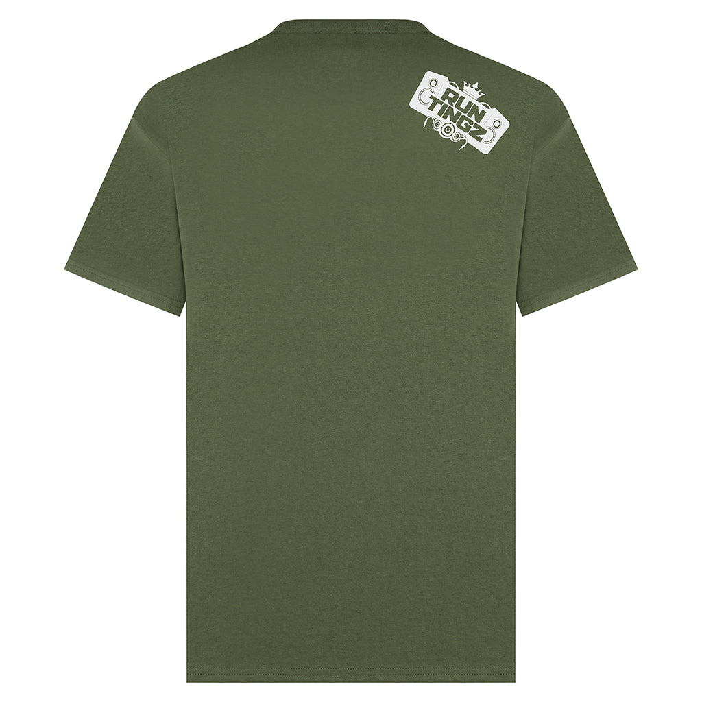 Junglist Crew Green T-Shirt back