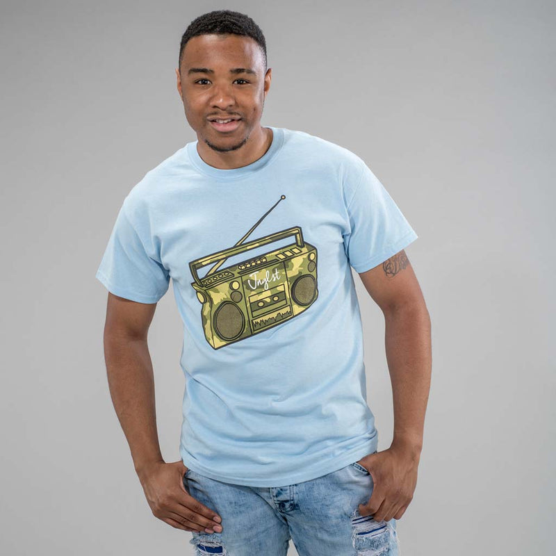 Light Blue Ghetto Blaster T-Shirt