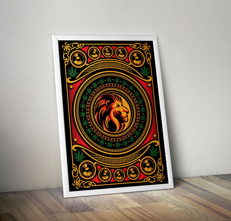 Jungle Lion Artwork Fine Art Print